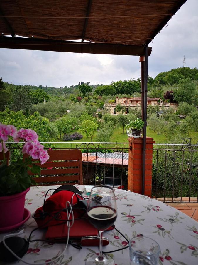 Apartamento "La Casa Di Maria Luce" Con Terrazza Panoramica Gaiole in Chianti Exterior foto